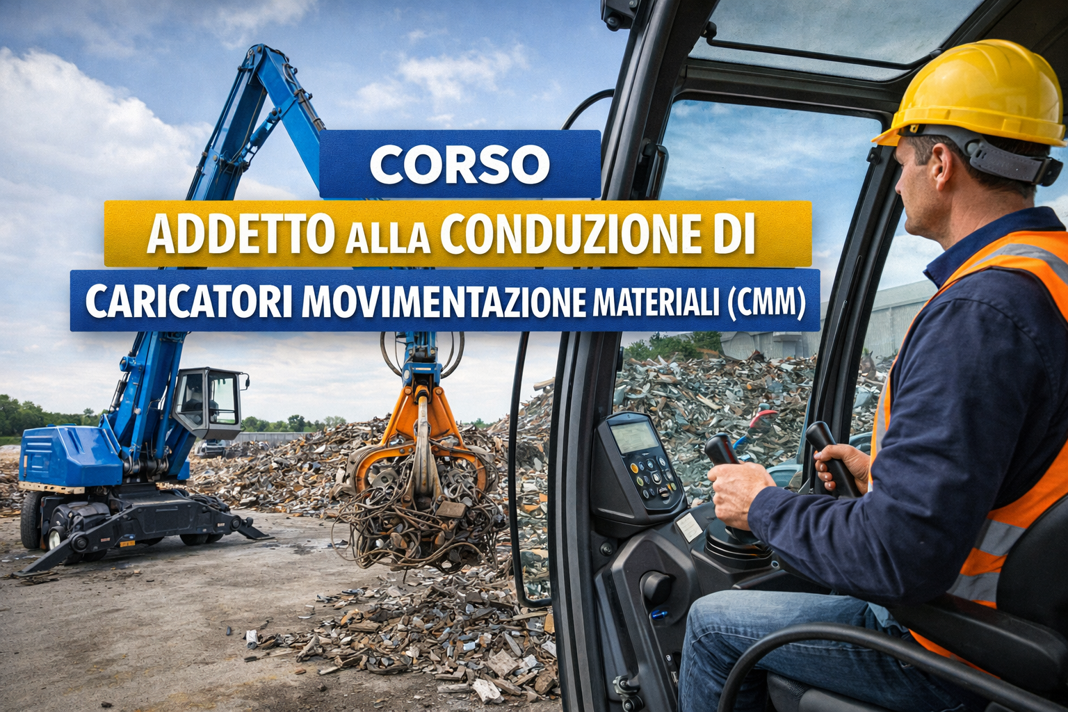 Corso di aggiornamento addetto alla conduzione di Caricatori Movimentazione Materiali (CMM)  - 4 ore