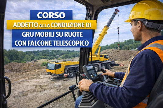 Corso di aggiornamento addetto alla conduzione di gru mobili su ruote con falcone telescopico o brandeggiabile (aggiuntivo) - 4 ore