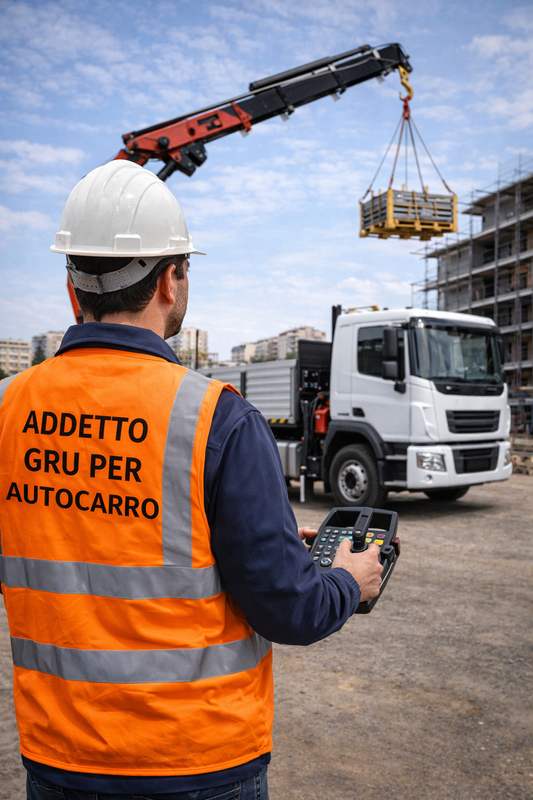 Corso di aggiornamento addetto alla conduzione di gru per autocarro - 4 ore