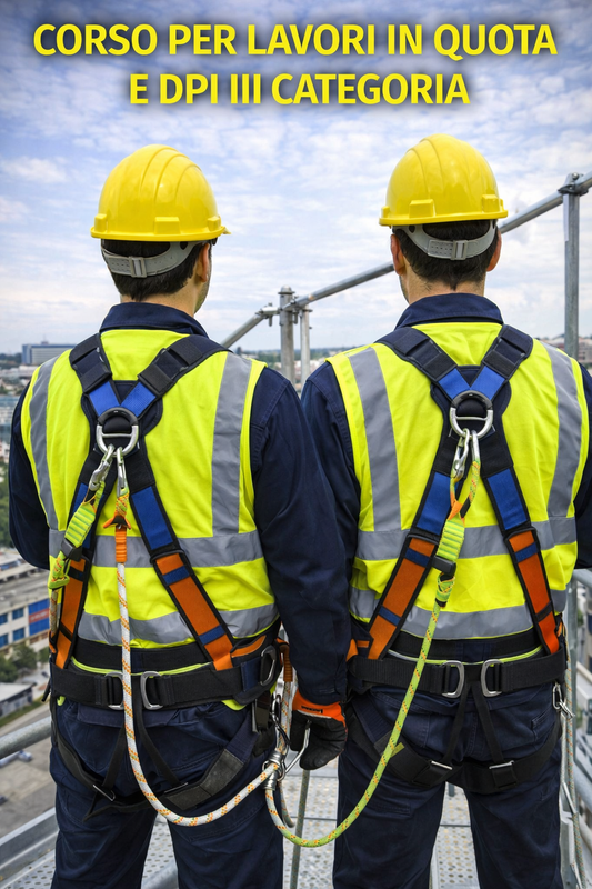Corso di Informazione e formazione per lavori in quota e DPI III° Categoria - 8 Ore